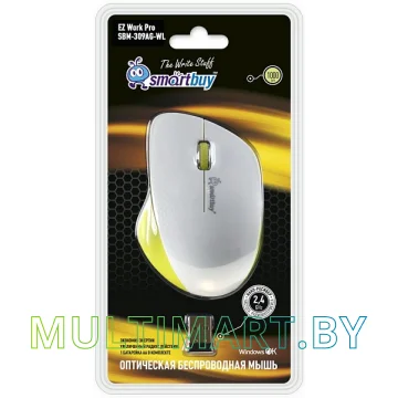 Мышь Smartbuy 309AG White/Lemon (SBM-309AG-WL) картинка 2